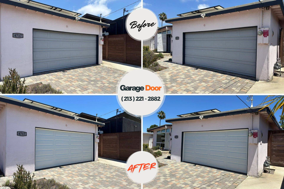 Before and after: garage door repair 84651